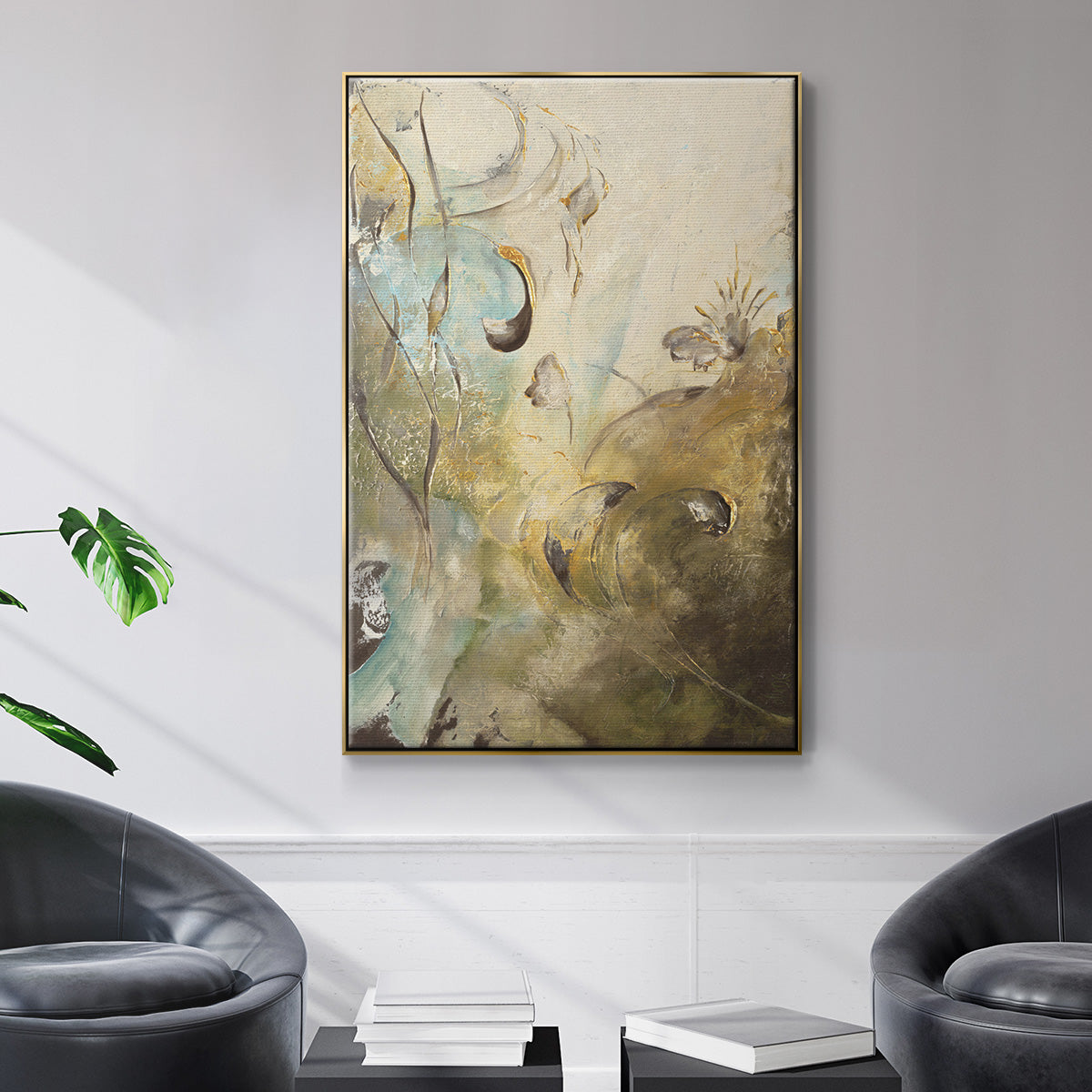 Enchanted Garden II - Floater Framed Canvas Print