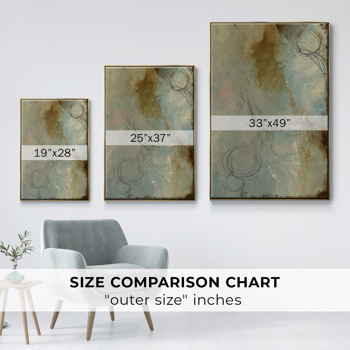 Zen Path I - Floater Framed Canvas Print