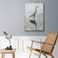 Heron - Floater Framed Canvas Print