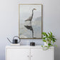 Heron - Floater Framed Canvas Print