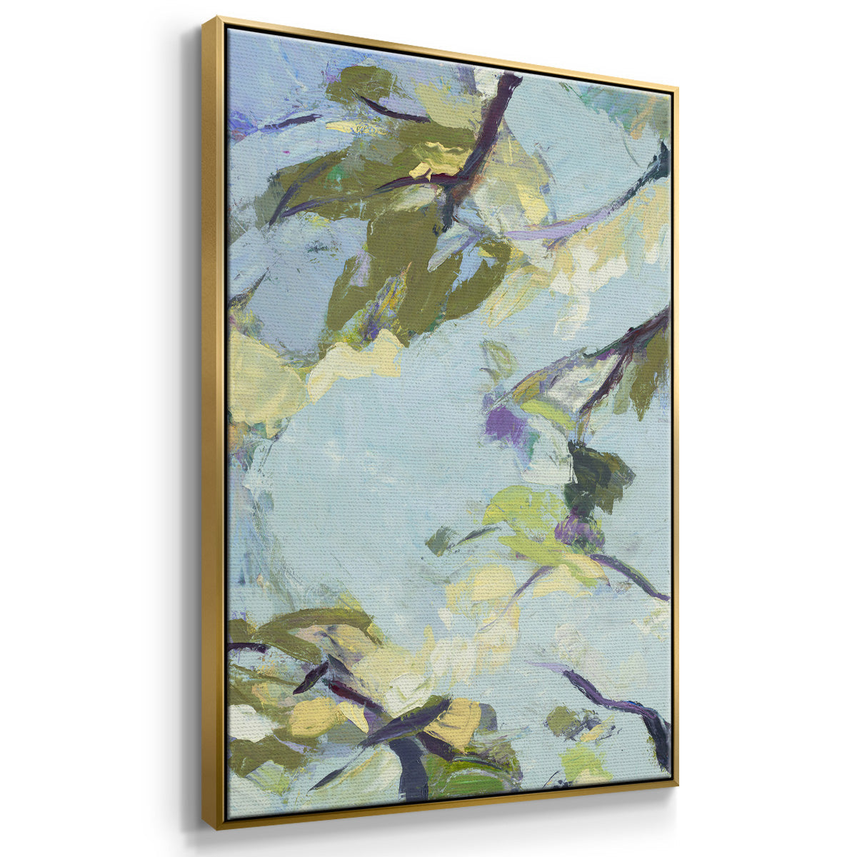 Aqua Sky - Floater Framed Canvas Print