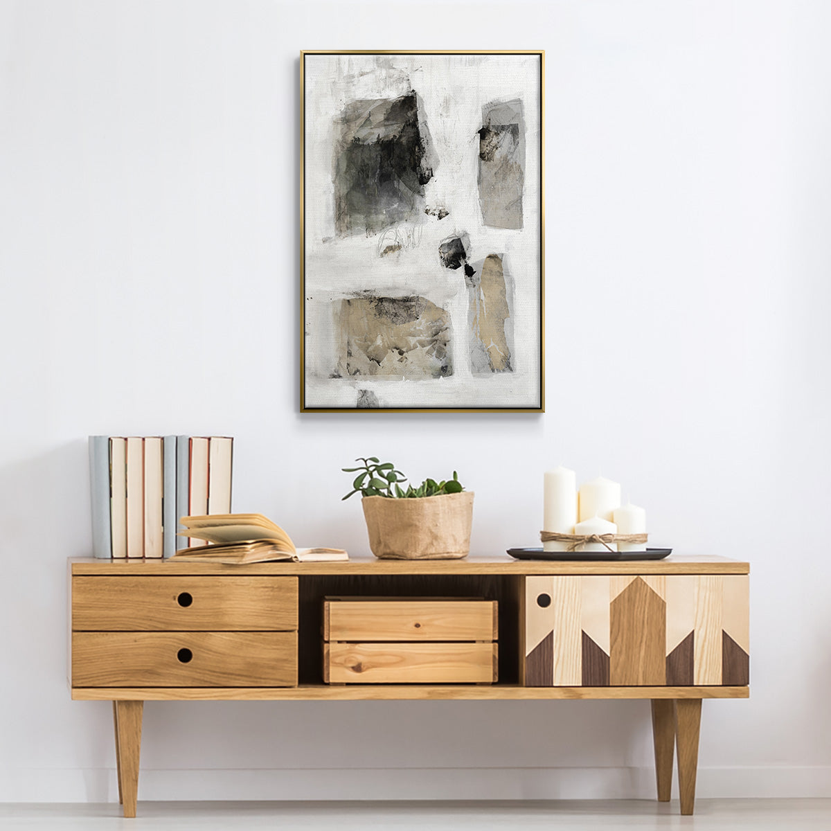 A Simple Love I V30 - Floater Framed Canvas Print
