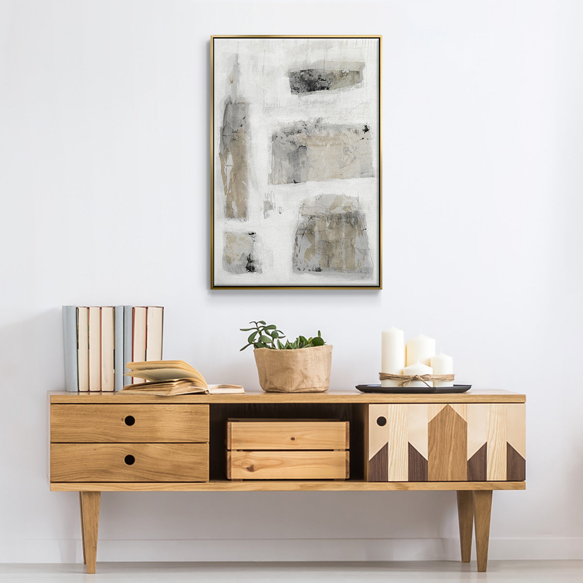 A Simple Love II V30 - Floater Framed Canvas Print