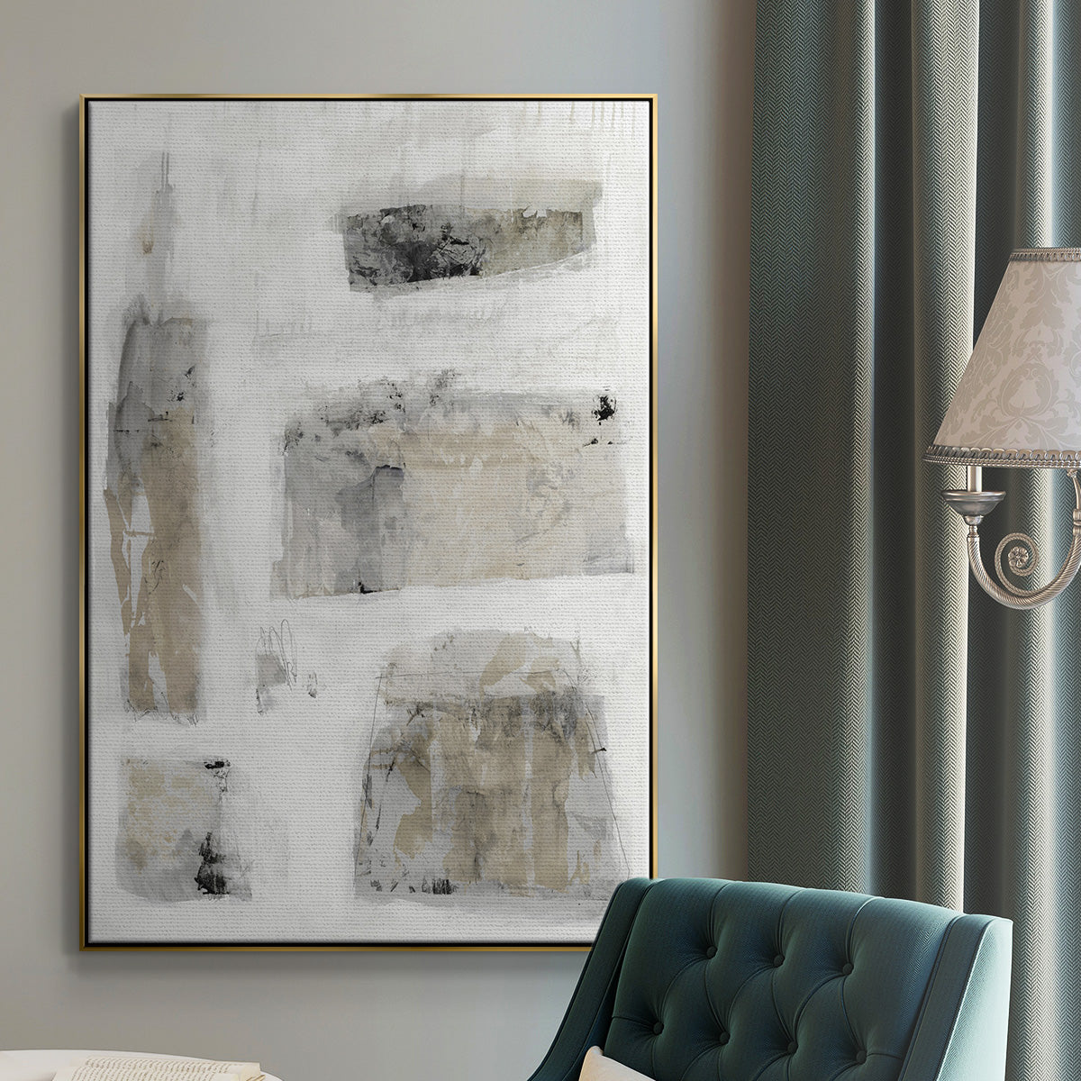 A Simple Love II V30 - Floater Framed Canvas Print