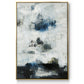 Black & Blue - Floater Framed Canvas Print