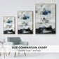 Black & Blue - Floater Framed Canvas Print