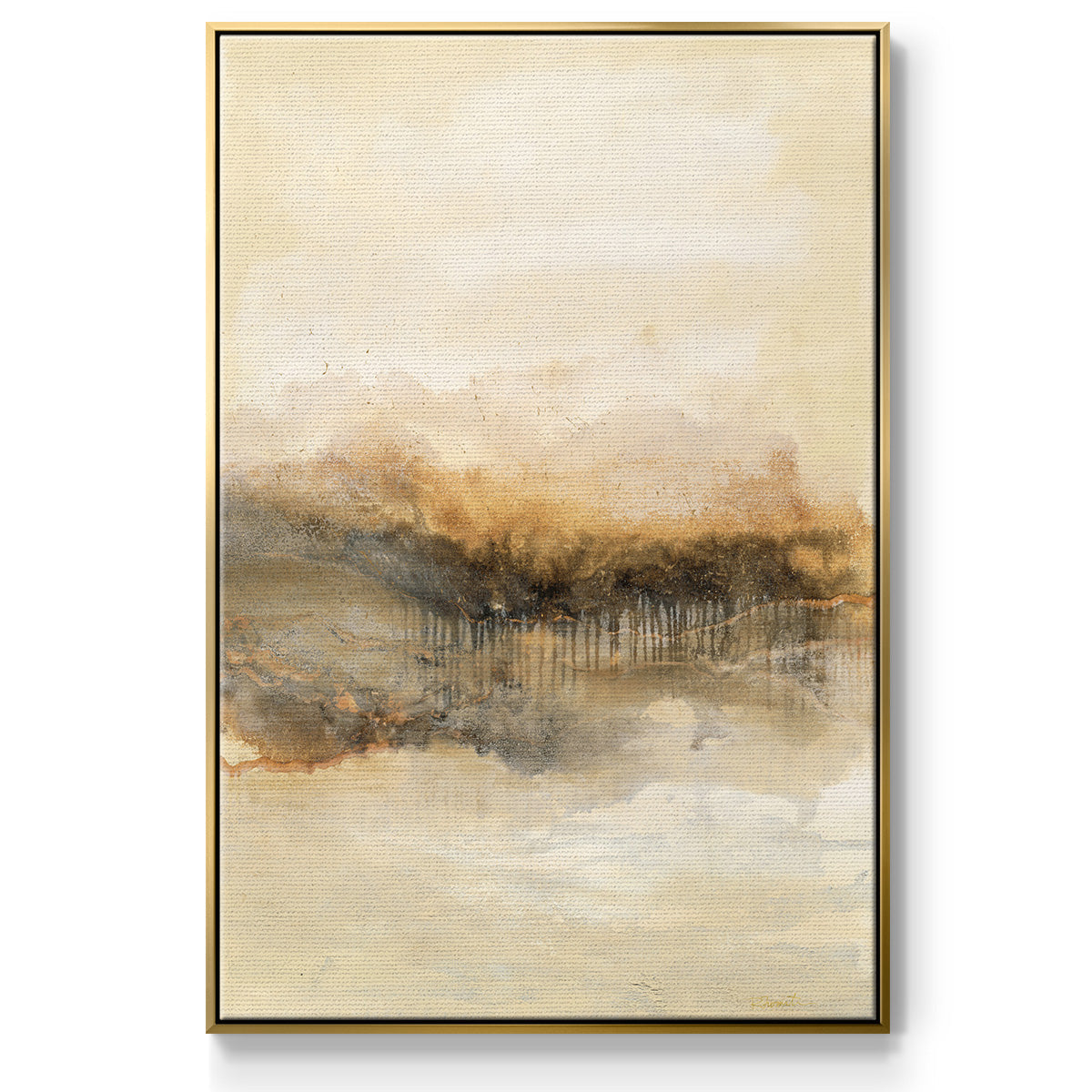 Keeping Secrets I - Floater Framed Canvas Print