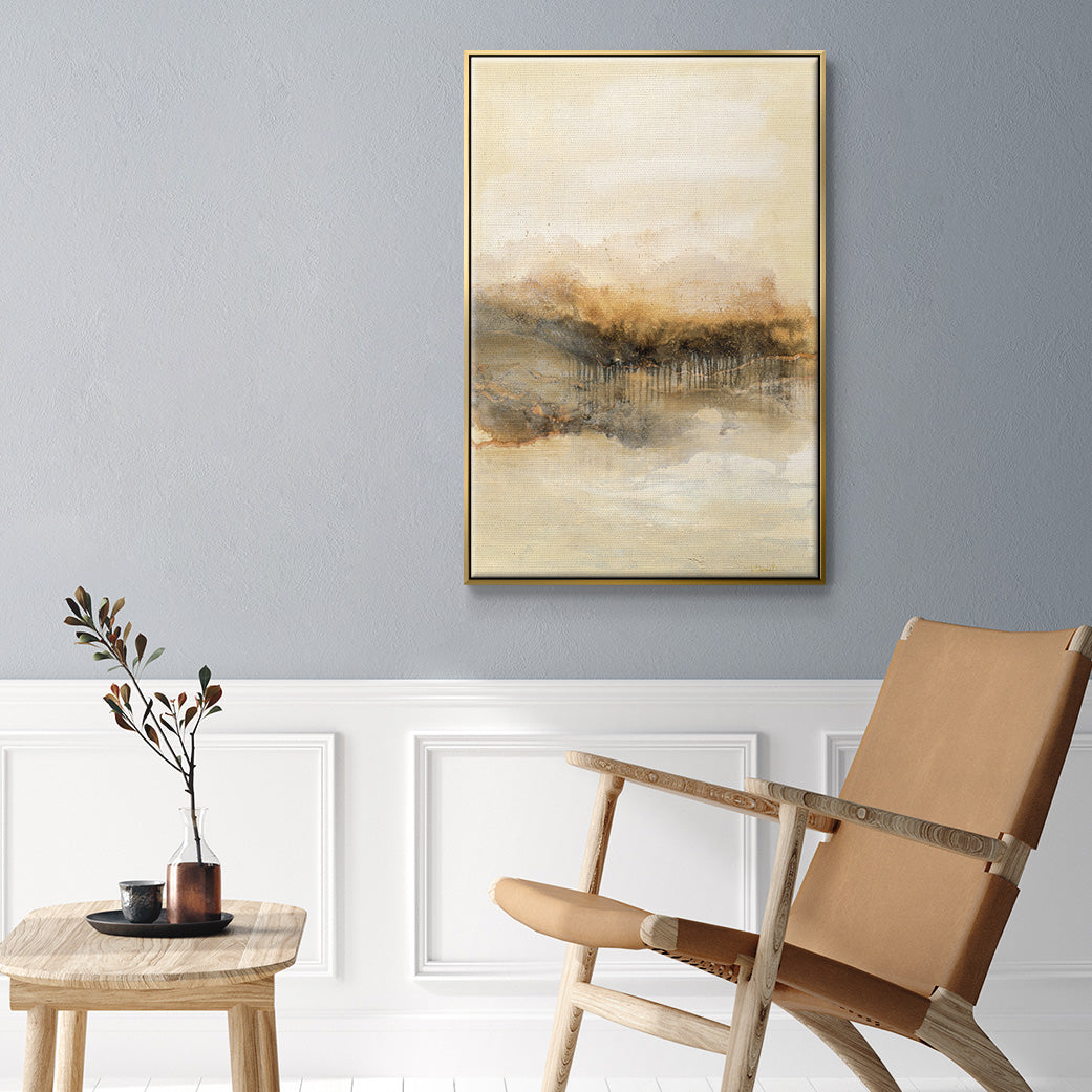 Keeping Secrets I - Floater Framed Canvas Print