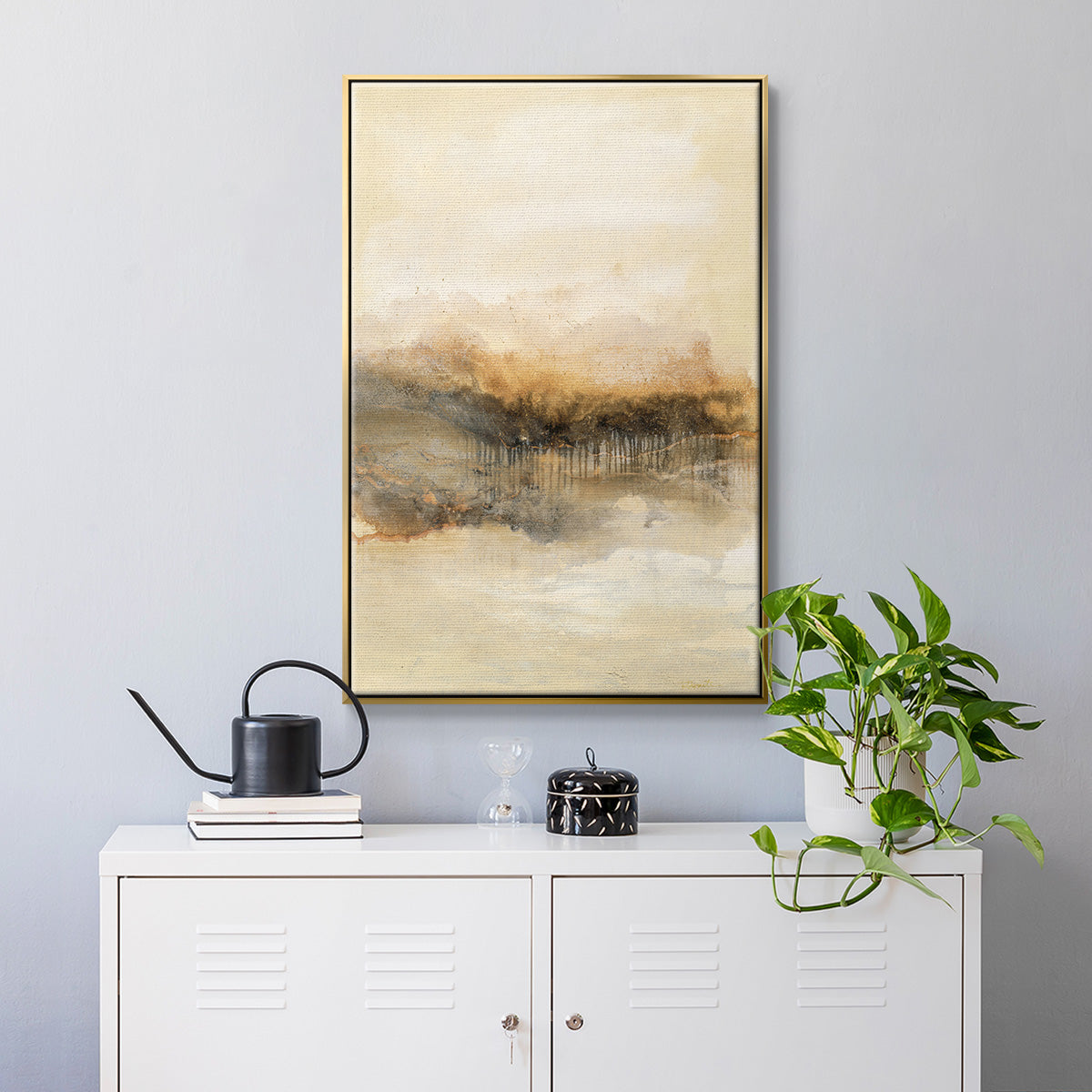 Keeping Secrets I - Floater Framed Canvas Print