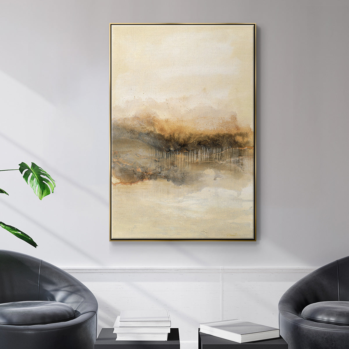 Keeping Secrets I - Floater Framed Canvas Print