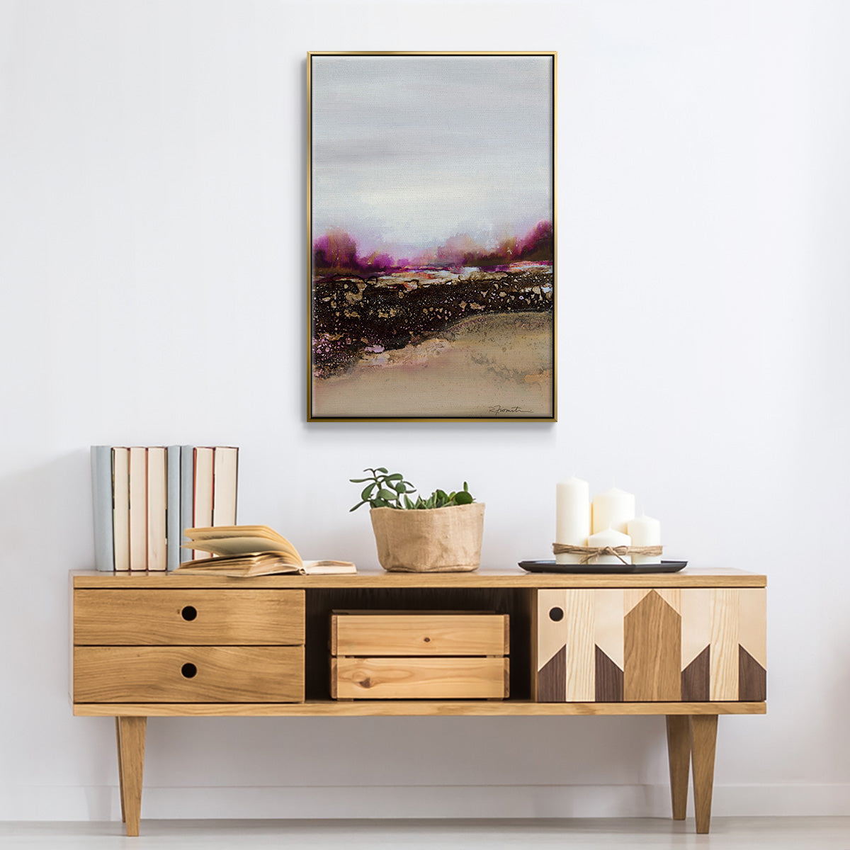 Reflections of My Mind - Floater Framed Canvas Print