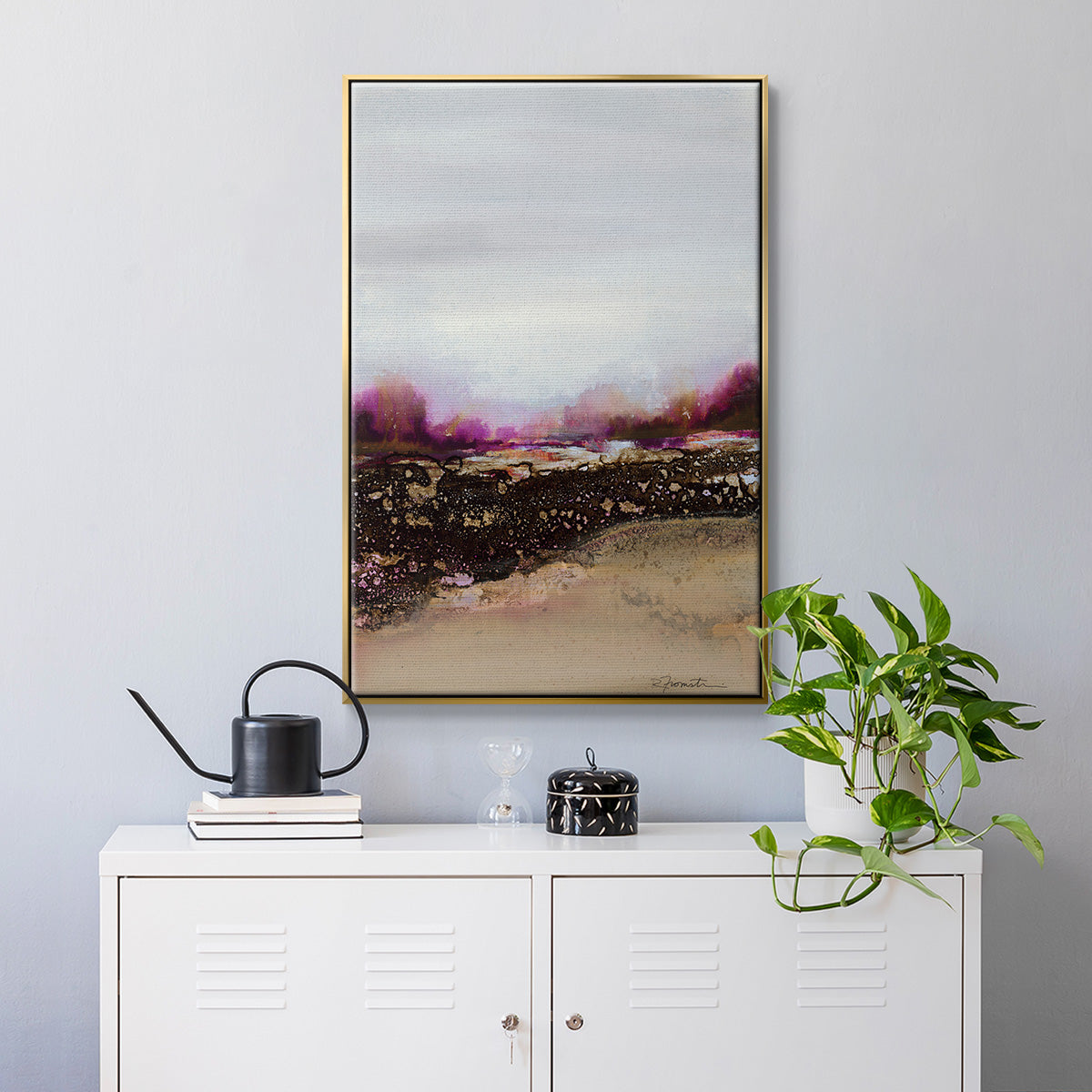 Reflections of My Mind - Floater Framed Canvas Print