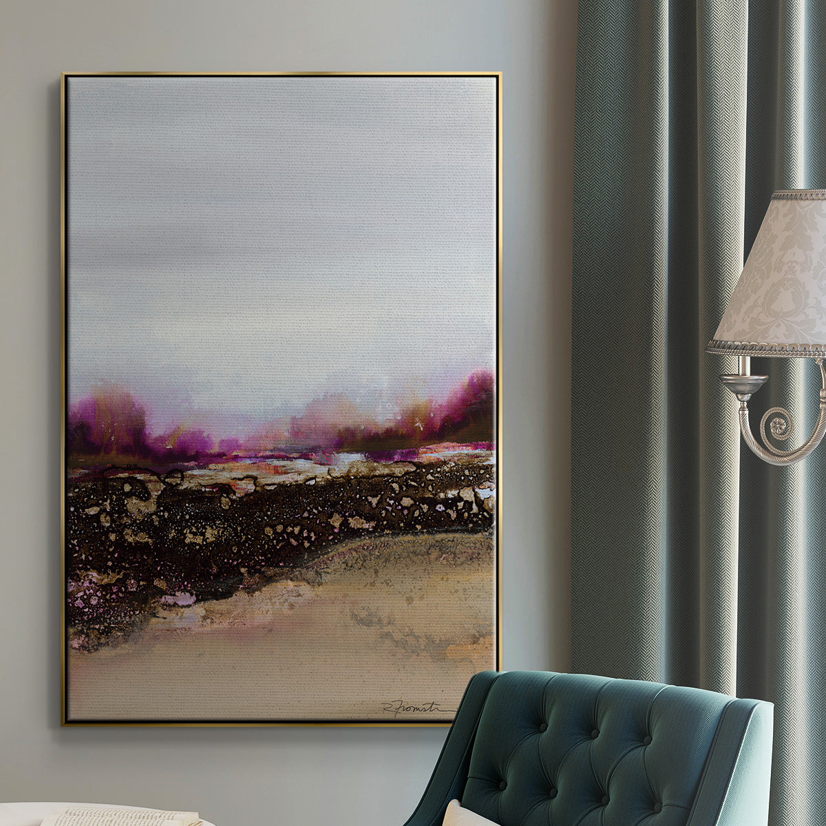 Reflections of My Mind - Floater Framed Canvas Print