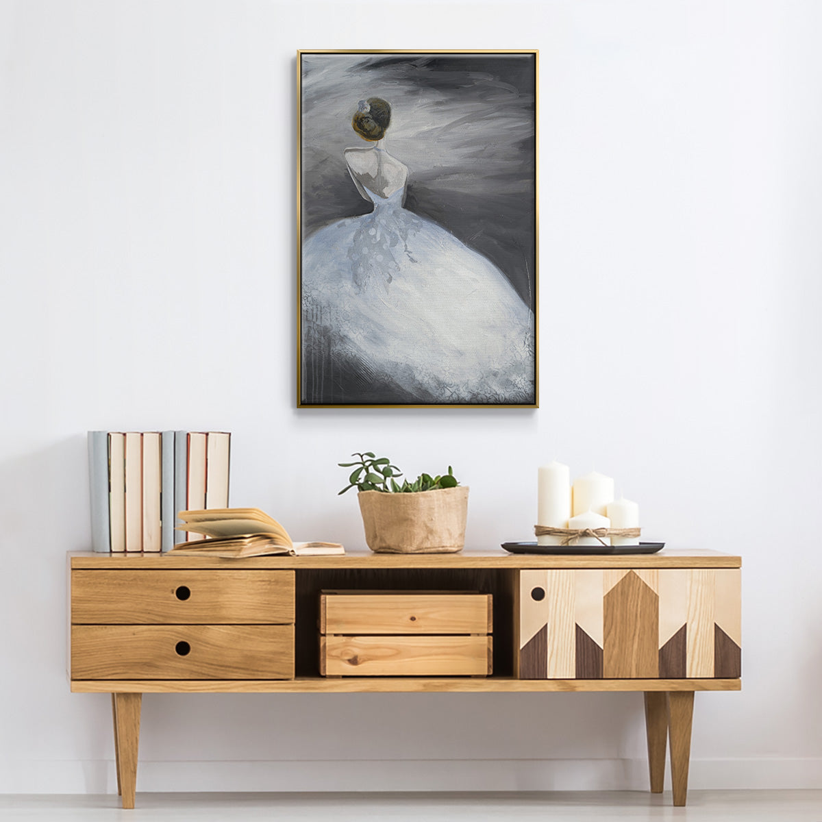 Off in the Distance - Floater Framed Canvas Print
