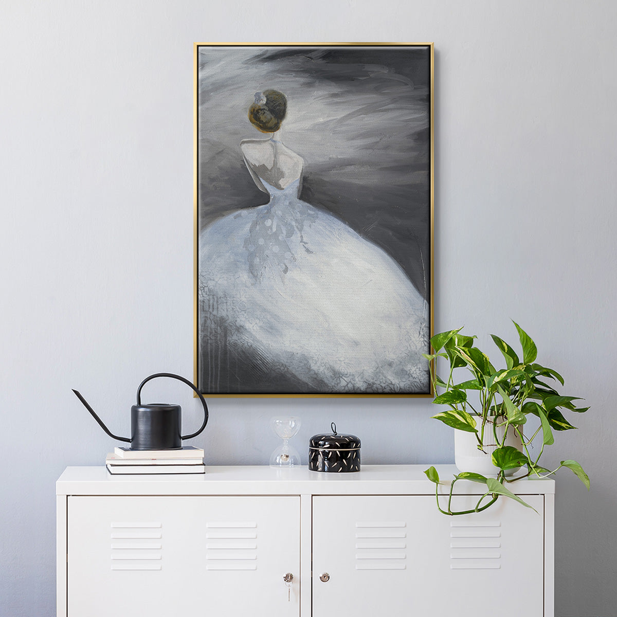 Off in the Distance - Floater Framed Canvas Print