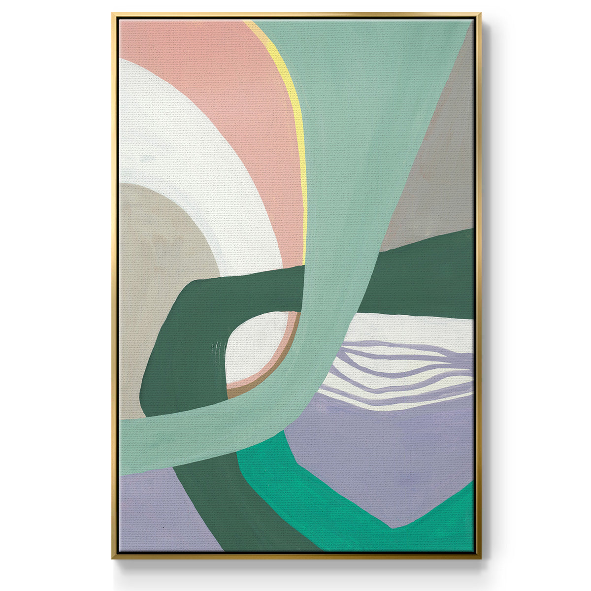 Merge Left - Floater Framed Canvas Print