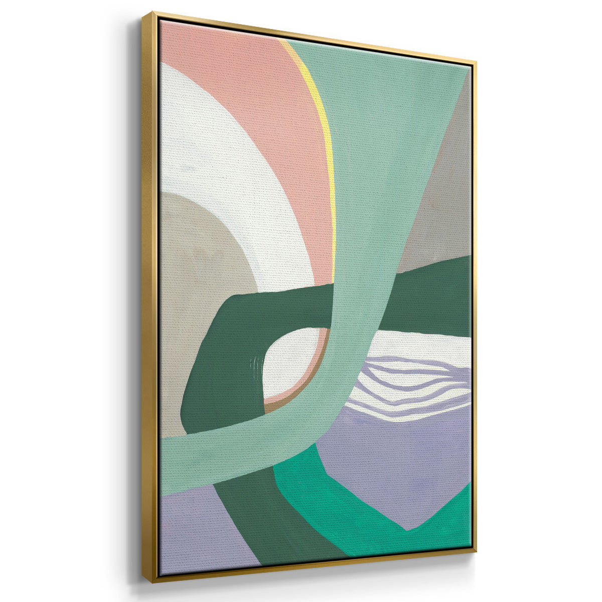 Merge Left - Floater Framed Canvas Print