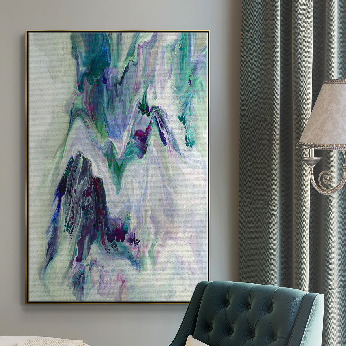 Wild River - Floater Framed Canvas Print