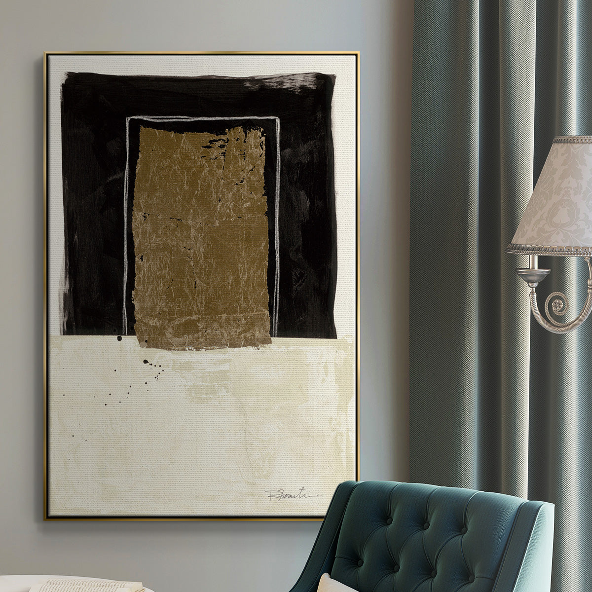 Standing Strong I - Floater Framed Canvas Print