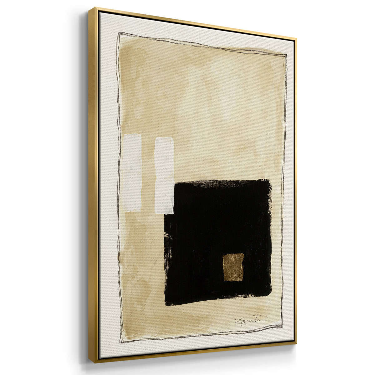 Inner Musing I - Floater Framed Canvas Print