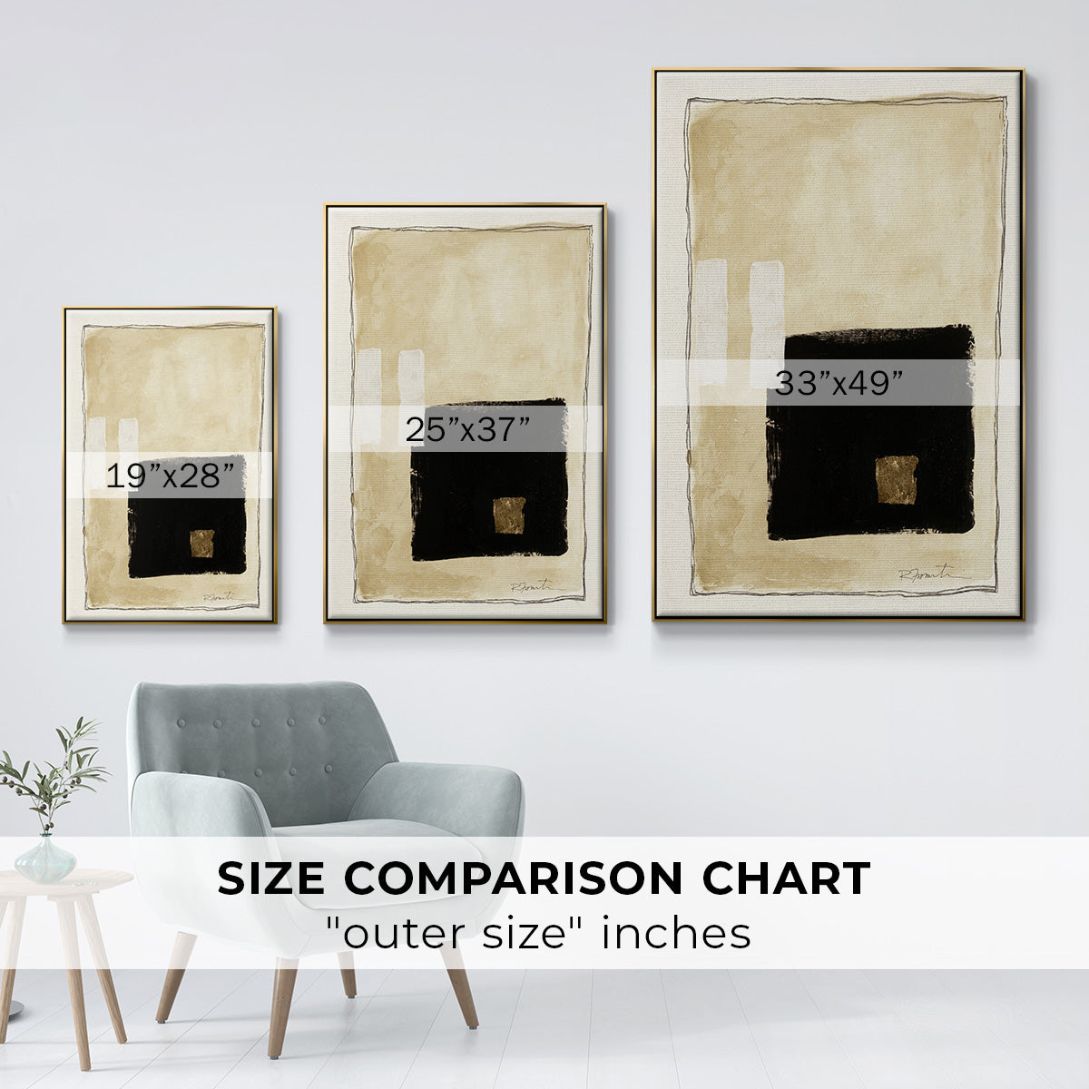 Inner Musing I - Floater Framed Canvas Print