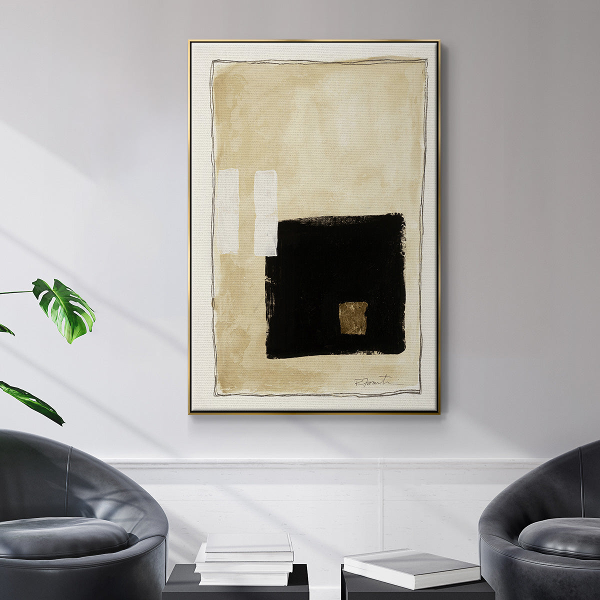 Inner Musing I - Floater Framed Canvas Print