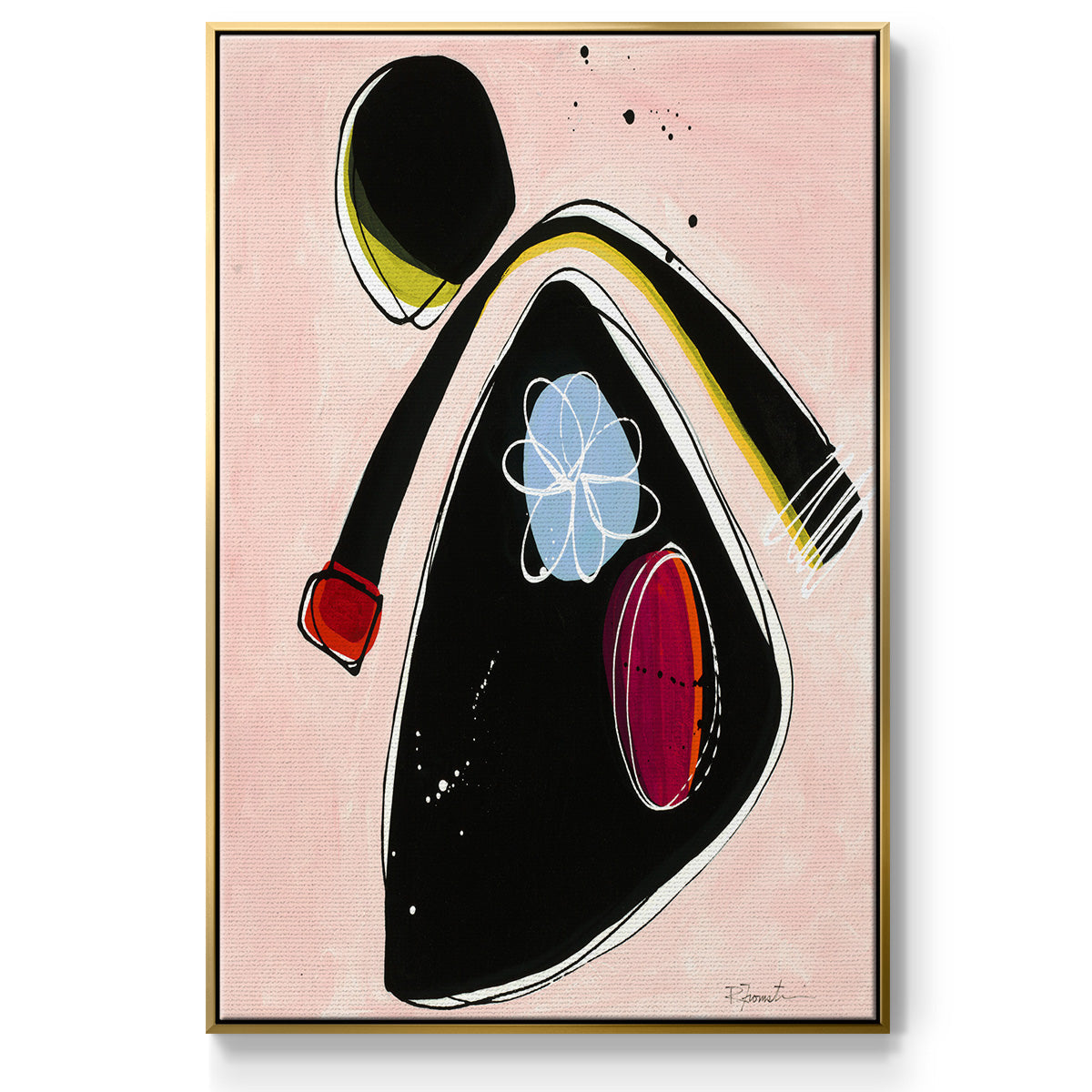 Wanna Play? II - Floater Framed Canvas Print