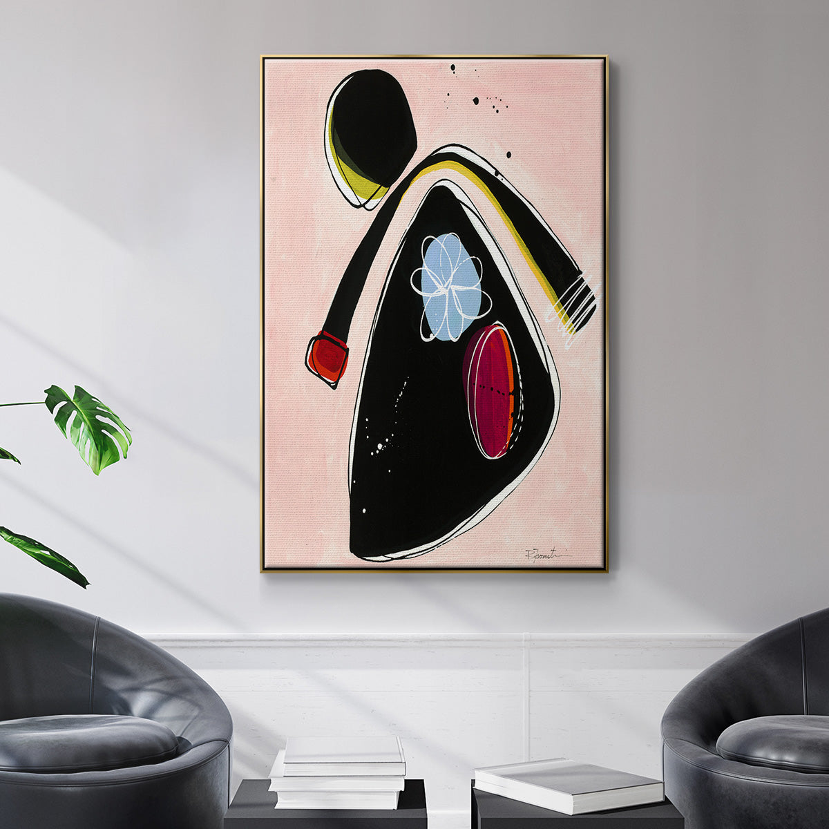 Wanna Play? II - Floater Framed Canvas Print