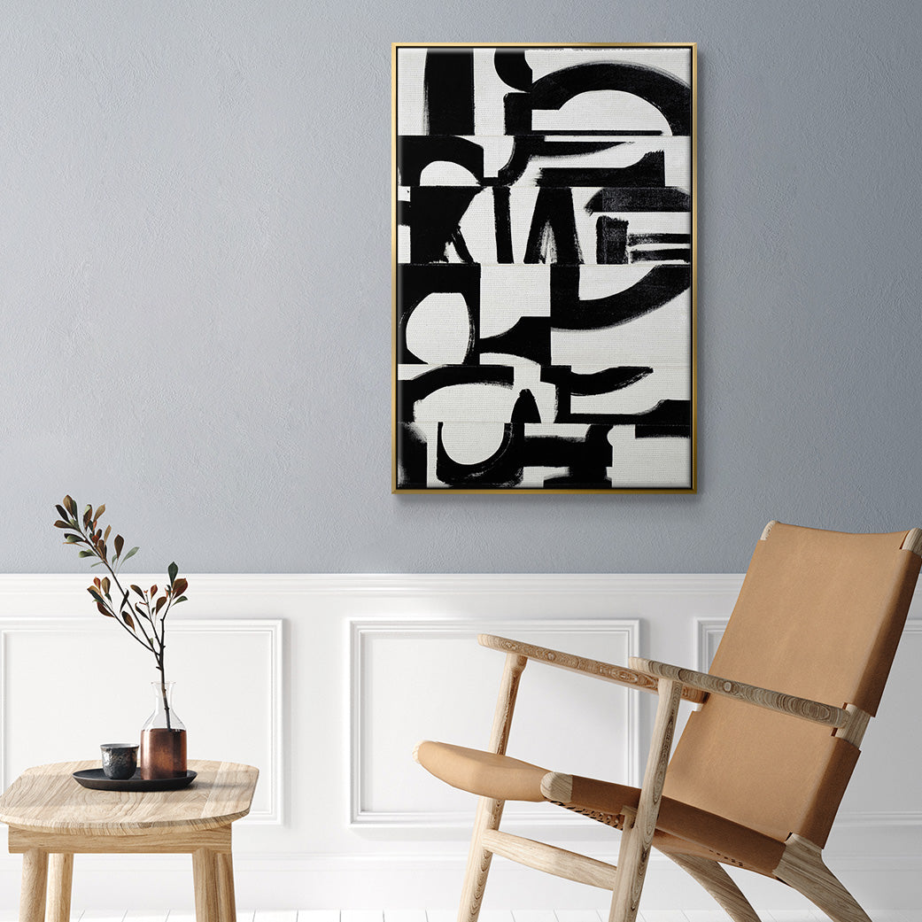 Prosperous Elements V10 - Floater Framed Canvas Print