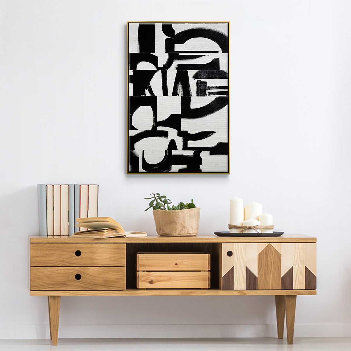 Prosperous Elements V10 - Floater Framed Canvas Print