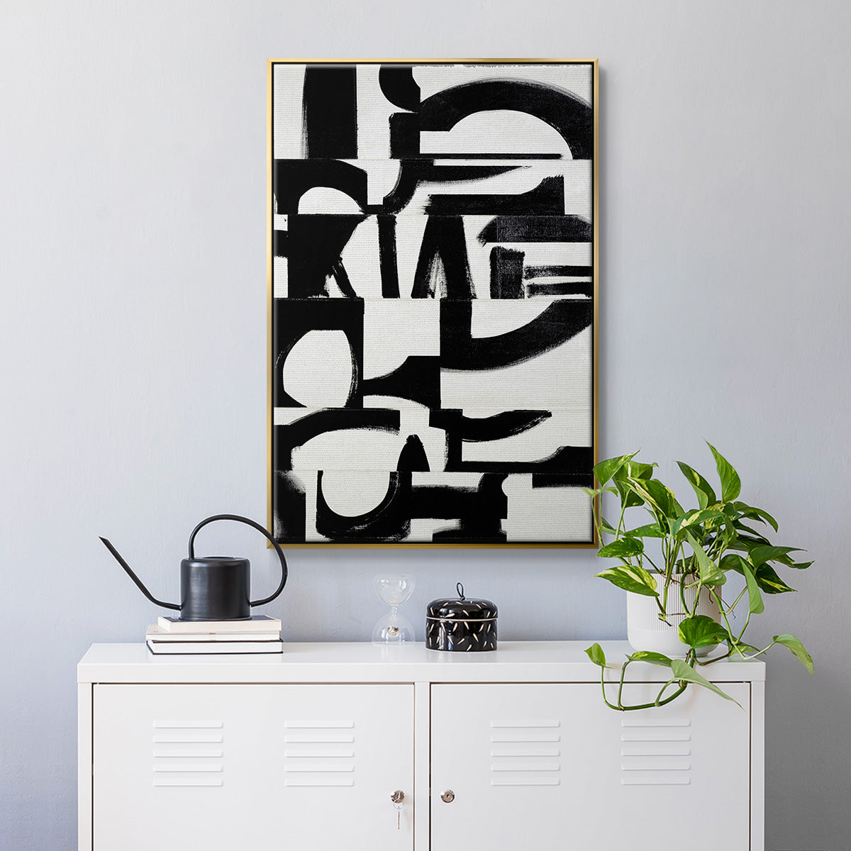 Prosperous Elements V10 - Floater Framed Canvas Print
