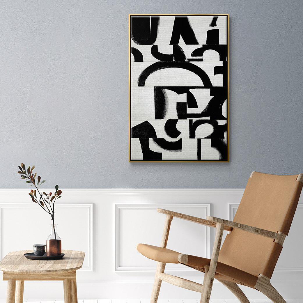Prosperous Elements V11 - Floater Framed Canvas Print