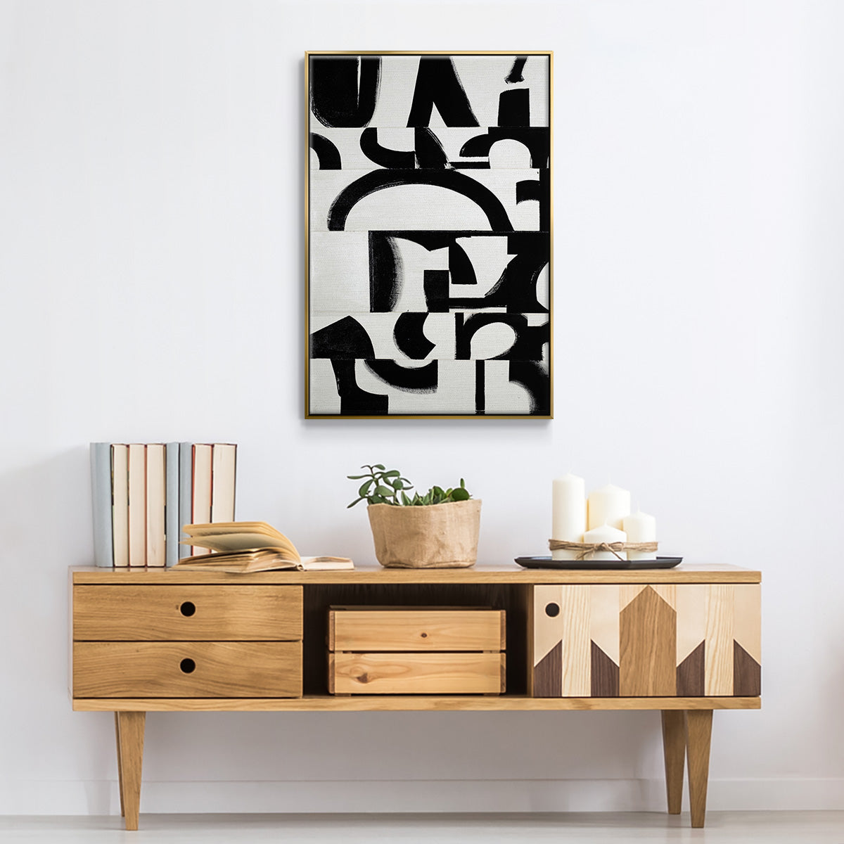 Prosperous Elements V11 - Floater Framed Canvas Print