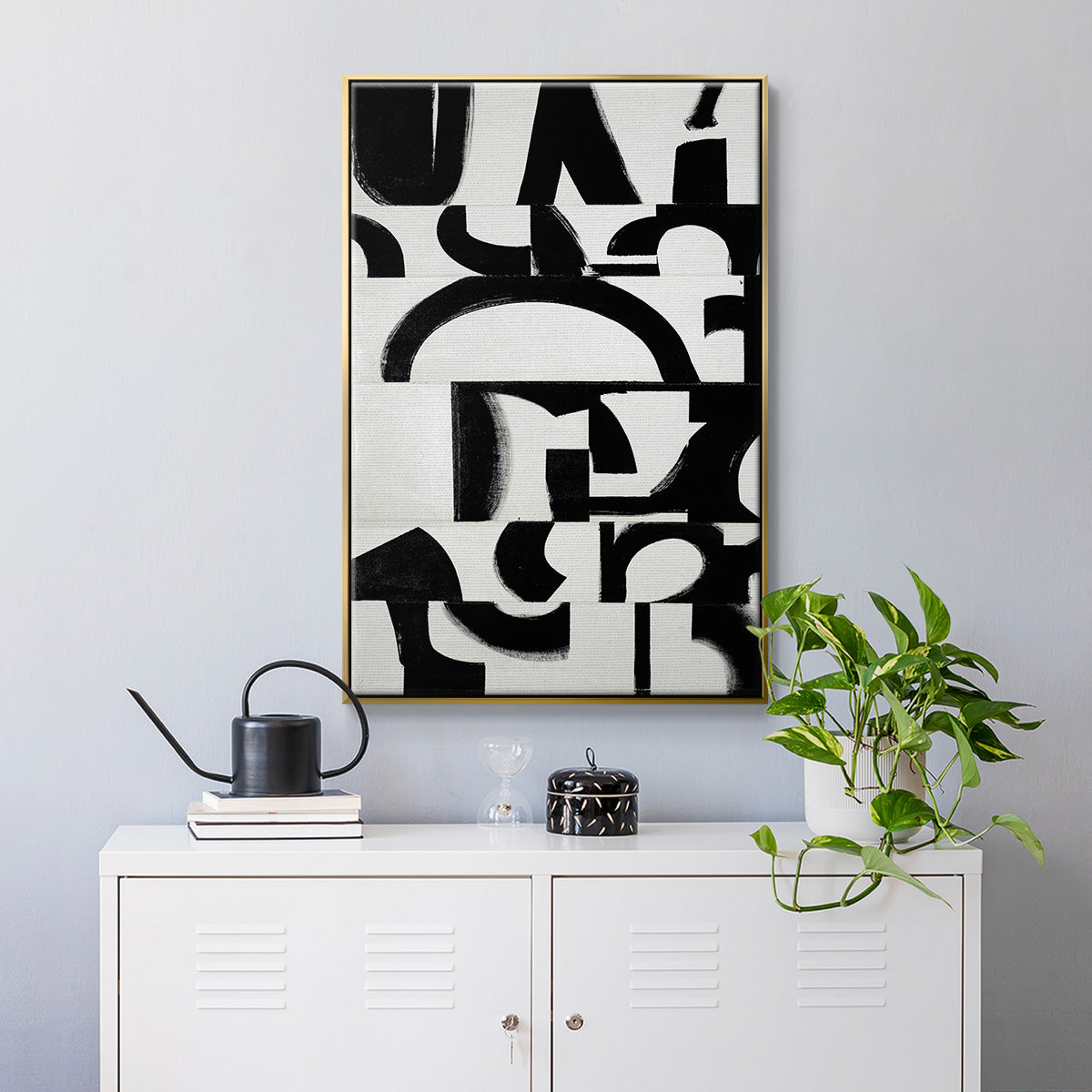 Prosperous Elements V11 - Floater Framed Canvas Print