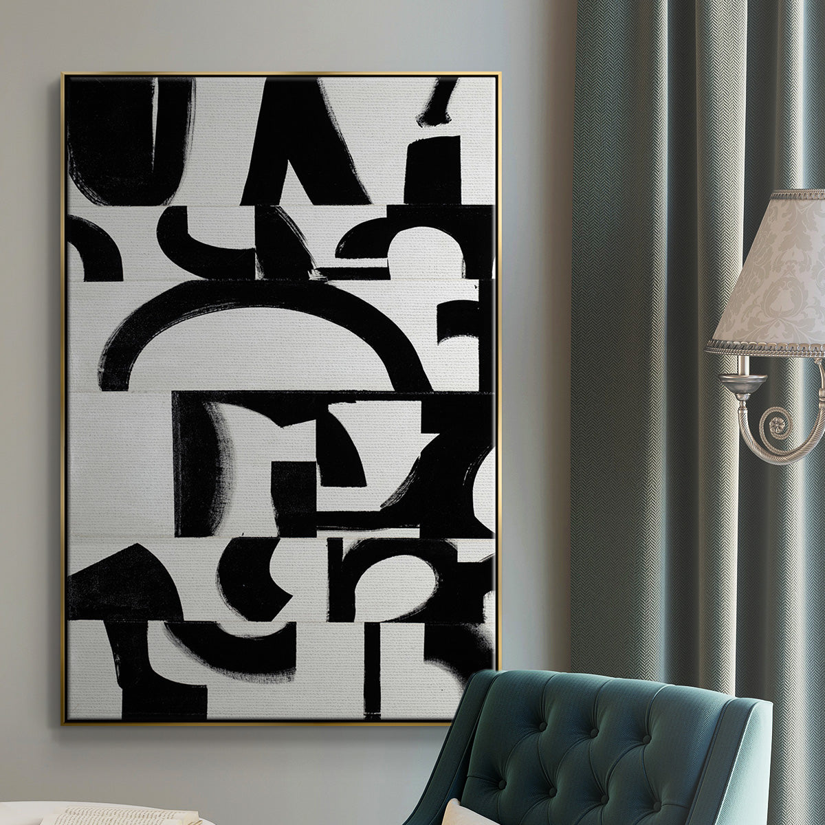 Prosperous Elements V11 - Floater Framed Canvas Print