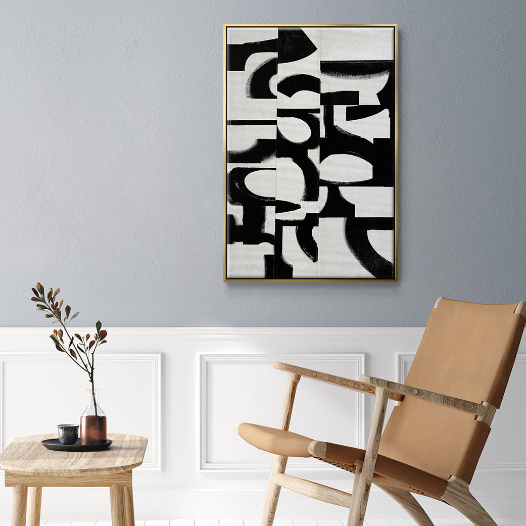 Prosperous Elements V9 - Floater Framed Canvas Print