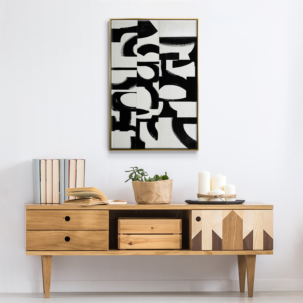 Prosperous Elements V9 - Floater Framed Canvas Print