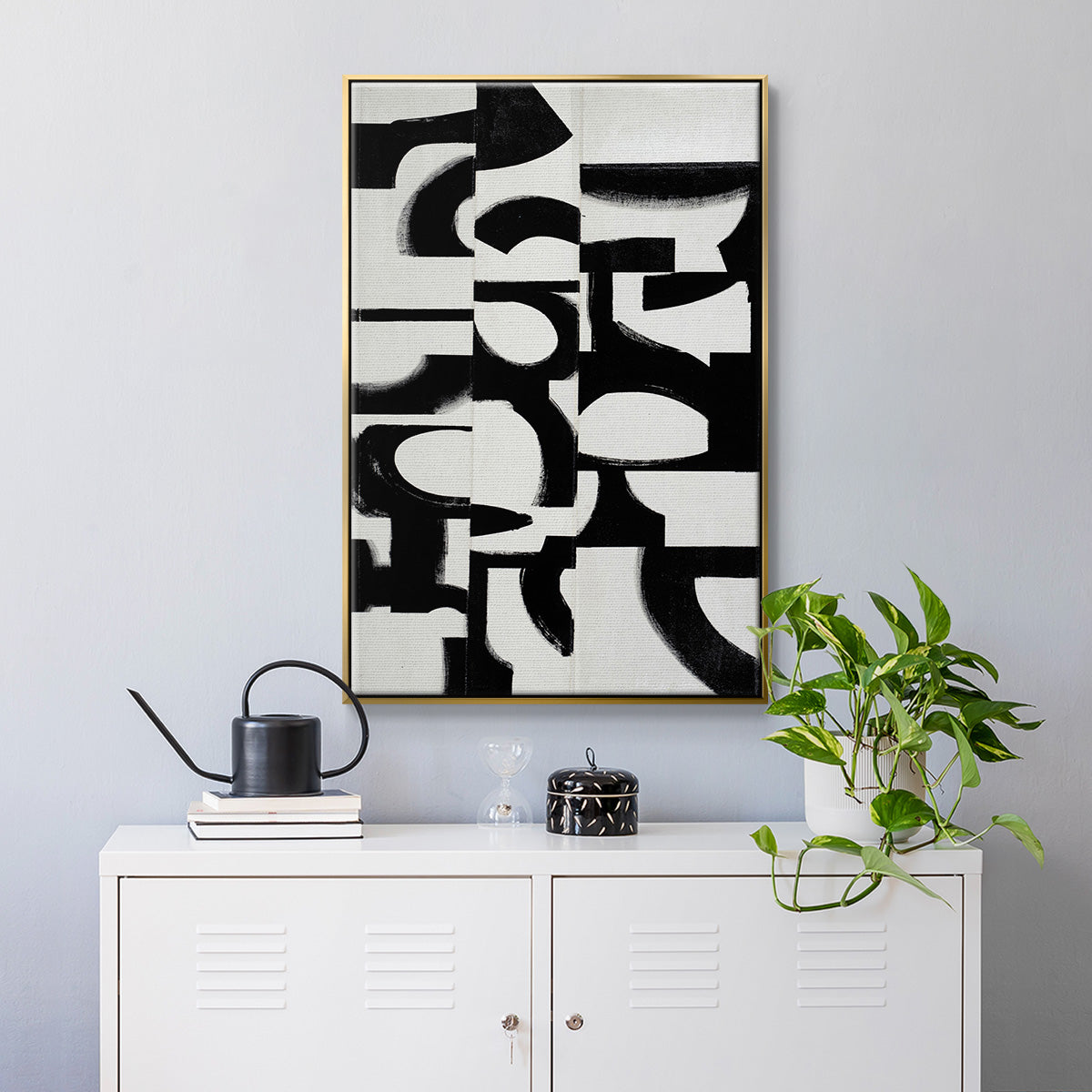 Prosperous Elements V9 - Floater Framed Canvas Print