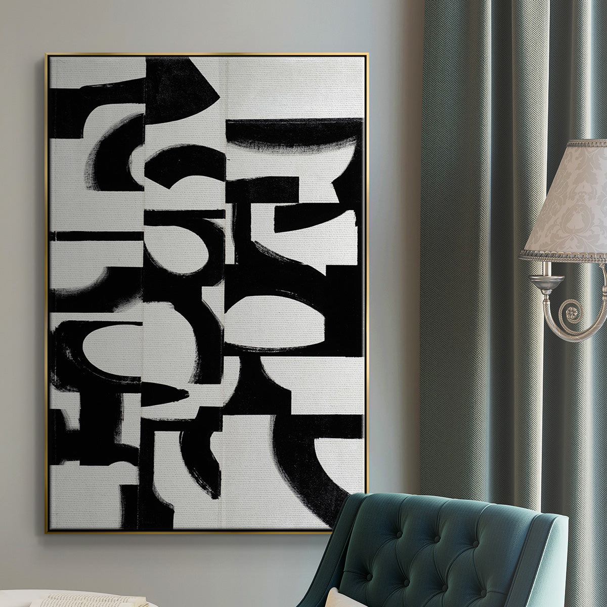 Prosperous Elements V9 - Floater Framed Canvas Print
