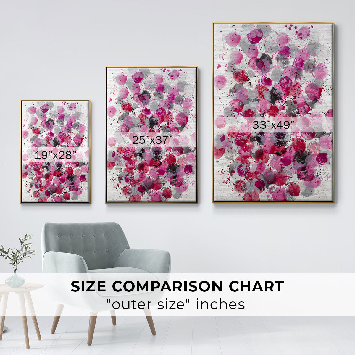Bouquet - Floater Framed Canvas Print