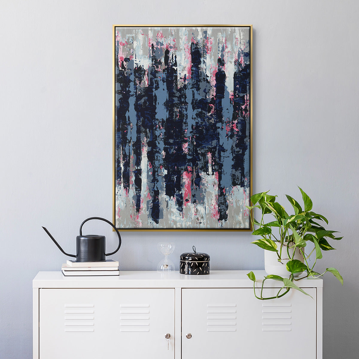 Veiled Heat - Floater Framed Canvas Print