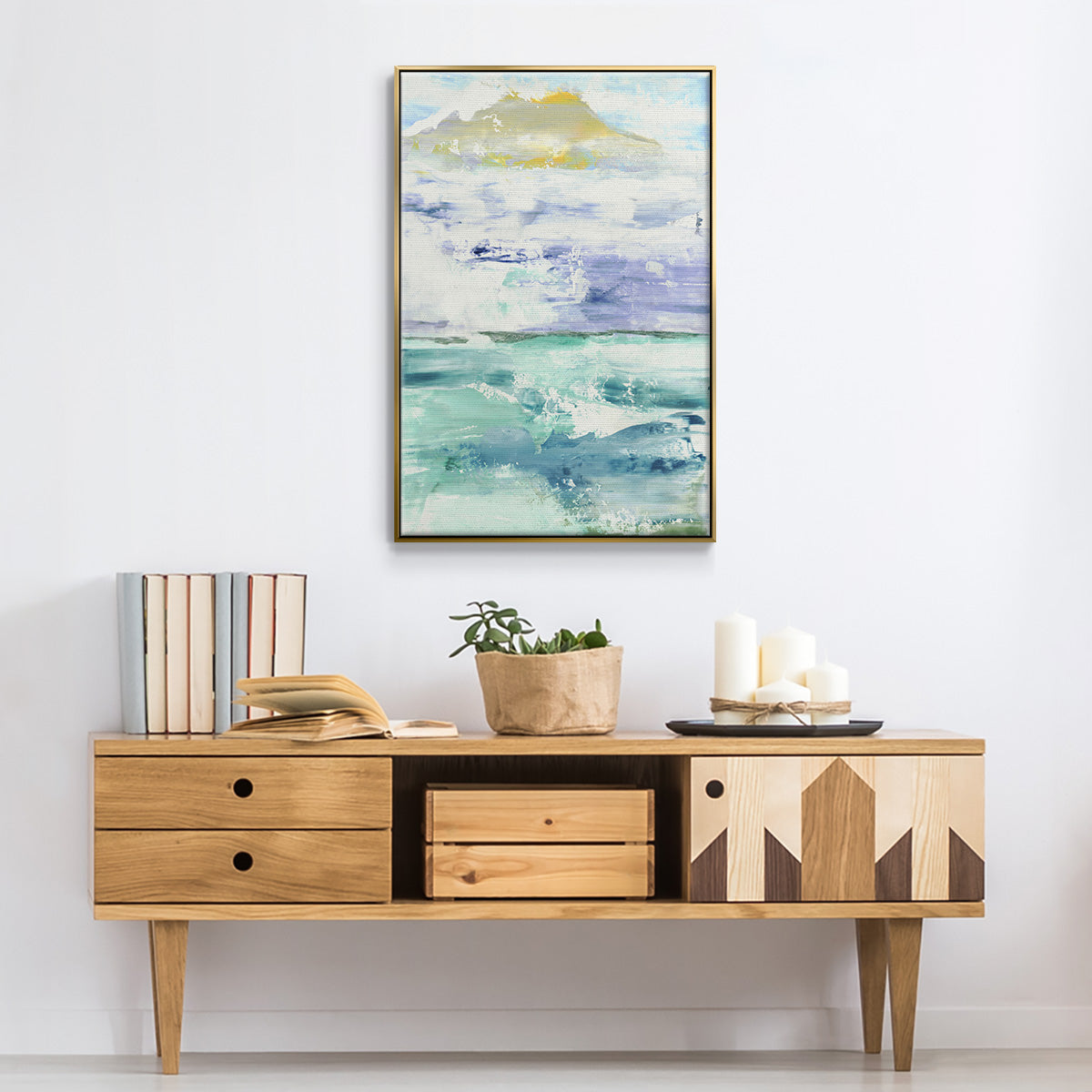 Fantasy Seascape - Floater Framed Canvas Print