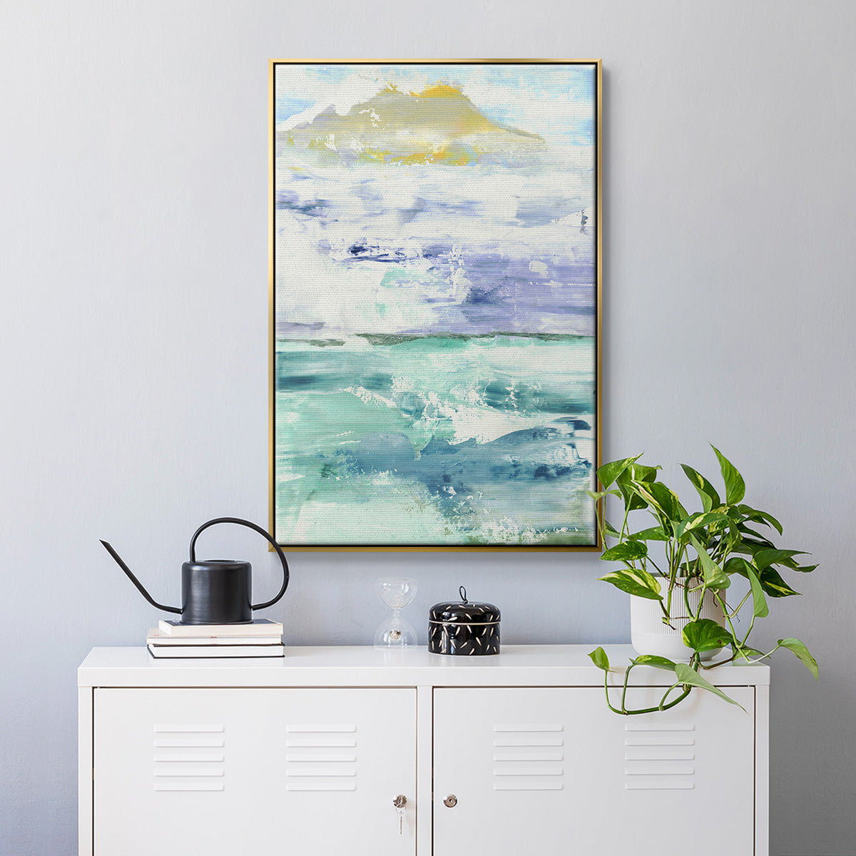 Fantasy Seascape - Floater Framed Canvas Print