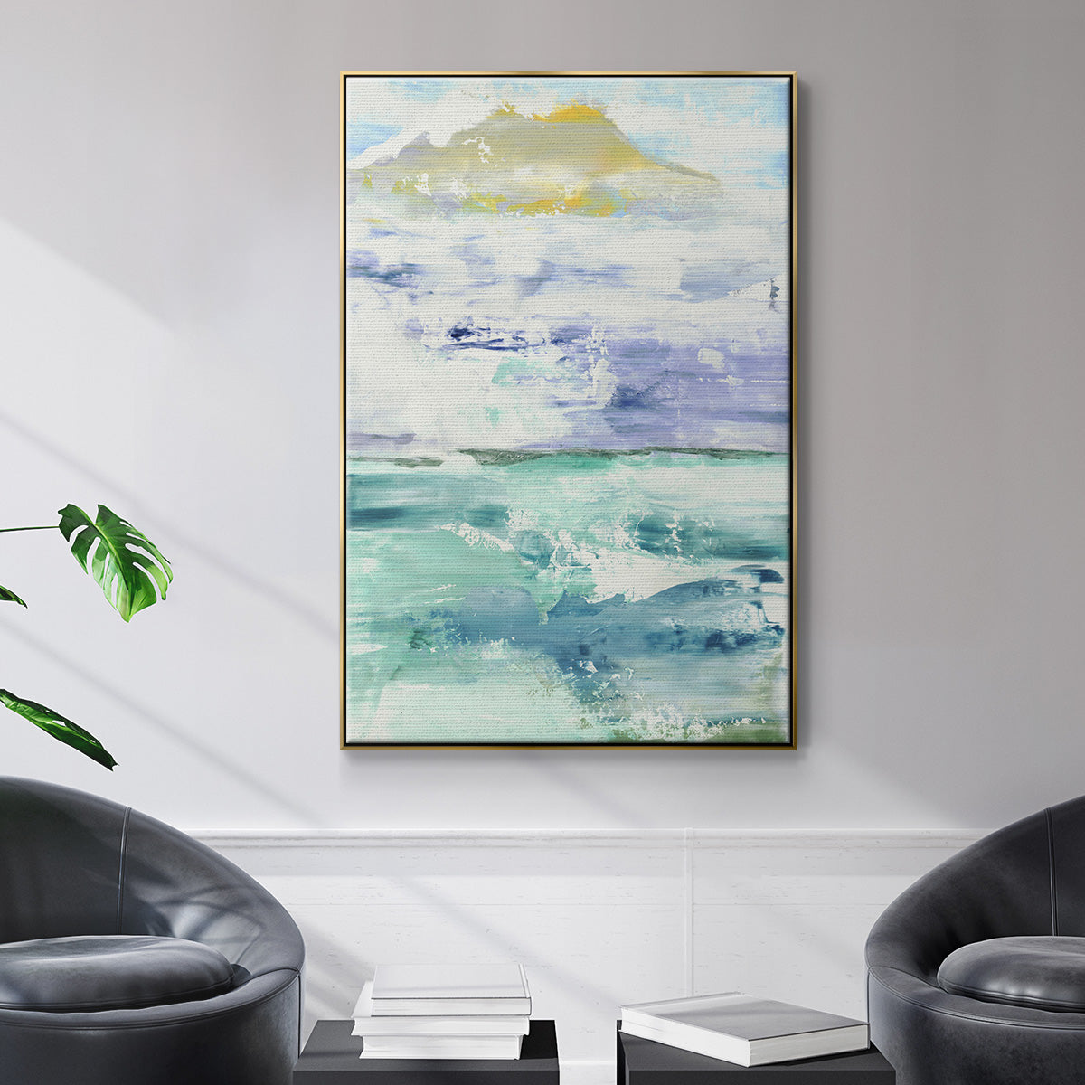 Fantasy Seascape - Floater Framed Canvas Print