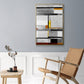 Retro Spectrum V7 - Floater Framed Canvas Print