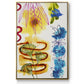Flower Power I - Floater Framed Canvas Print