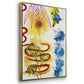 Flower Power I - Floater Framed Canvas Print