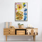 Flower Power I - Floater Framed Canvas Print
