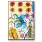 Flower Power II - Floater Framed Canvas Print