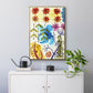 Flower Power II - Floater Framed Canvas Print